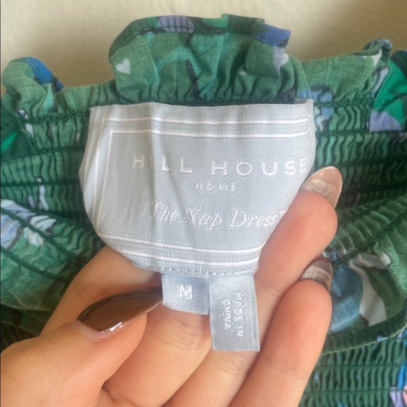 Hill House Ellie Nap Dress Emerald Floral - Picture 4 of 5